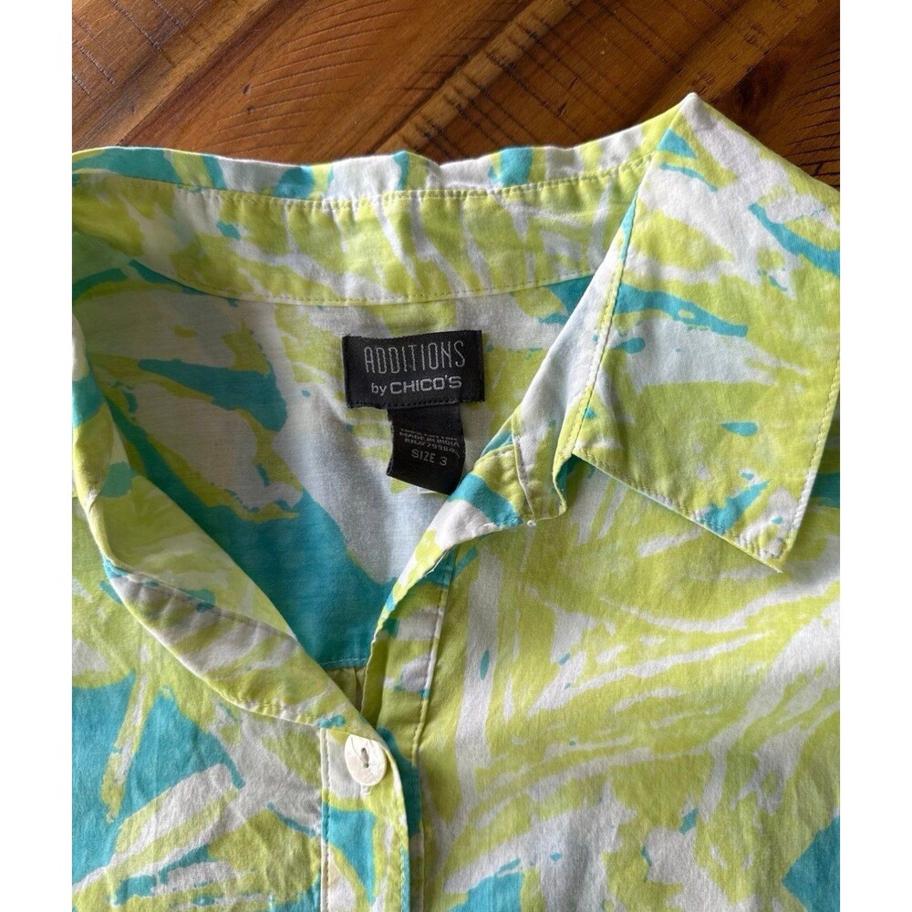 Chico’s tropical button-up shirt + skort bundle - Picture 6 of 12